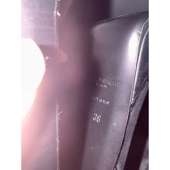 SAINT LAURENT platz 105mm Platform Sandal black 38 - Picture 10 of 11